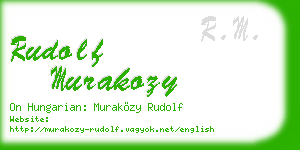 rudolf murakozy business card